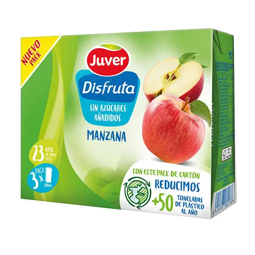 Jugo Manzana 200ml pack x 3 unidades